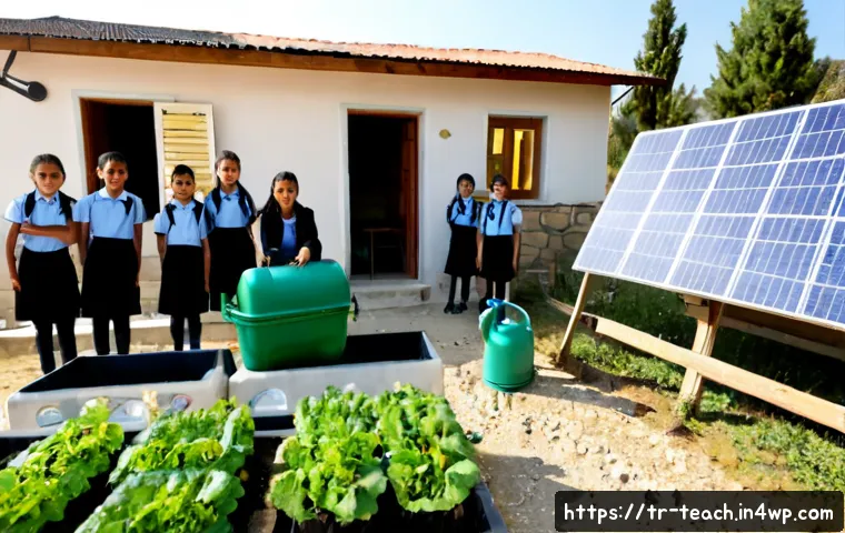 교육의 지속 가능성  사례 연구 - Photorealistic sustainable education case study in a rural Turkish village school, a caring female t...